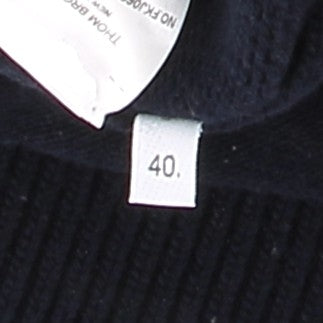Cardigan marine en laine merino