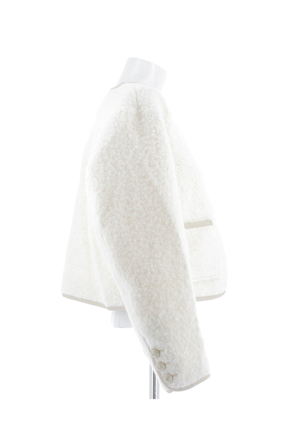 Veste en laine blanche