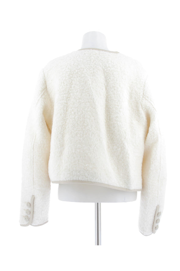 Veste en laine blanche