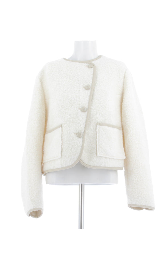 Veste en laine blanche