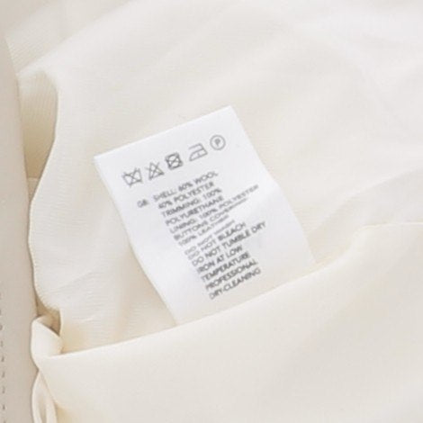 Veste en laine blanche