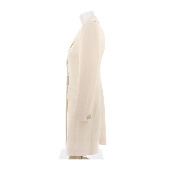 Veste de tailleur en lin écru