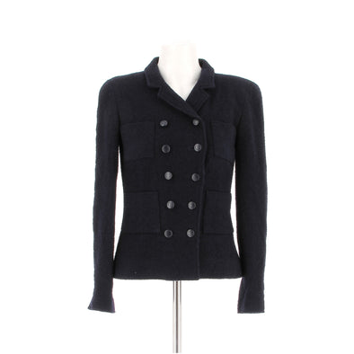 Veste en laine marine