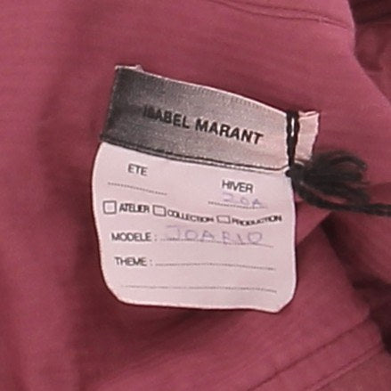 Chemise en velours côtelé bordeaux