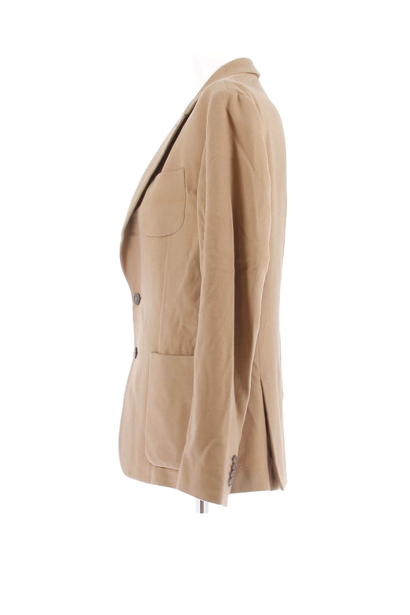 Blazer en cachemire camel