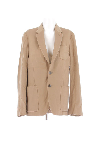 Blazer en cachemire camel