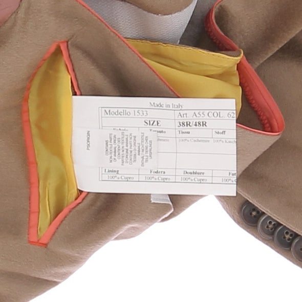 Blazer en cachemire camel