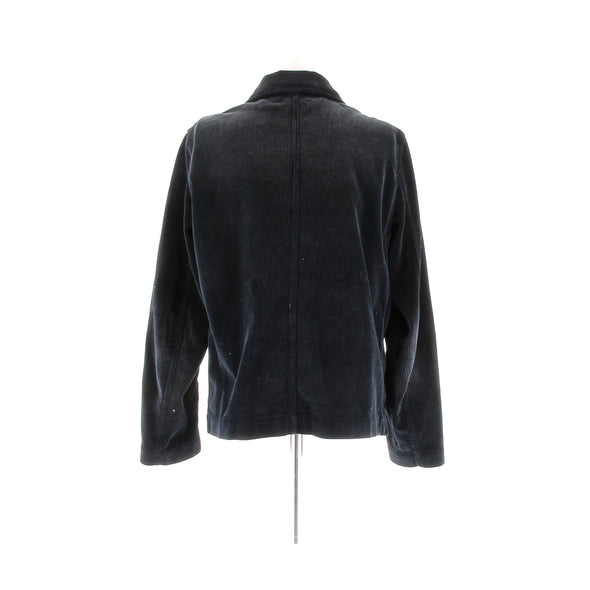 Veste marine en velours côtelée