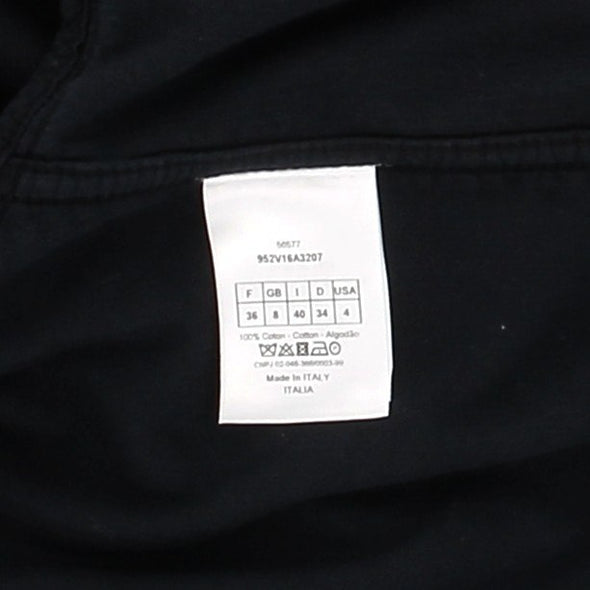 Veste marine en velours côtelée