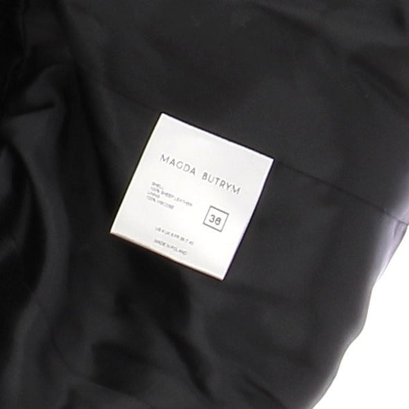 Veste en cuir marron