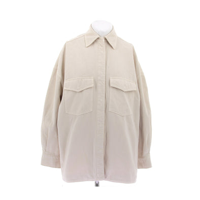 Veste en denim crème