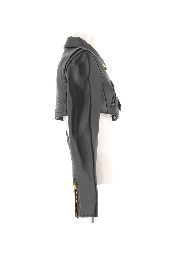 Veste crop noire