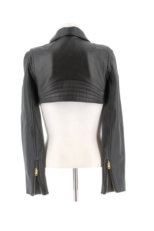 Veste crop noire