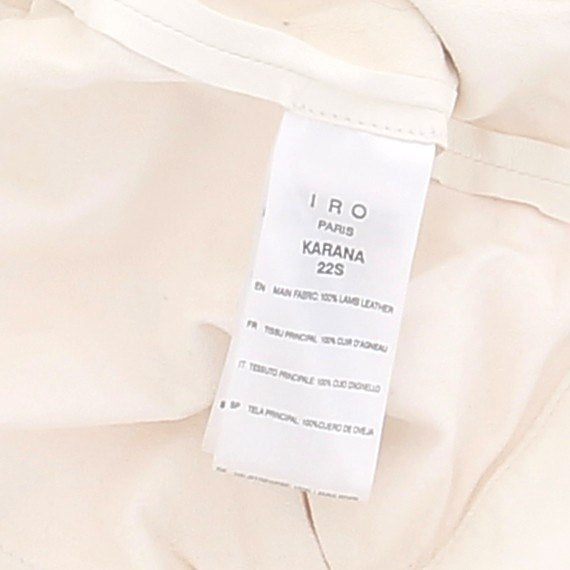 Chemise en cuir écrue