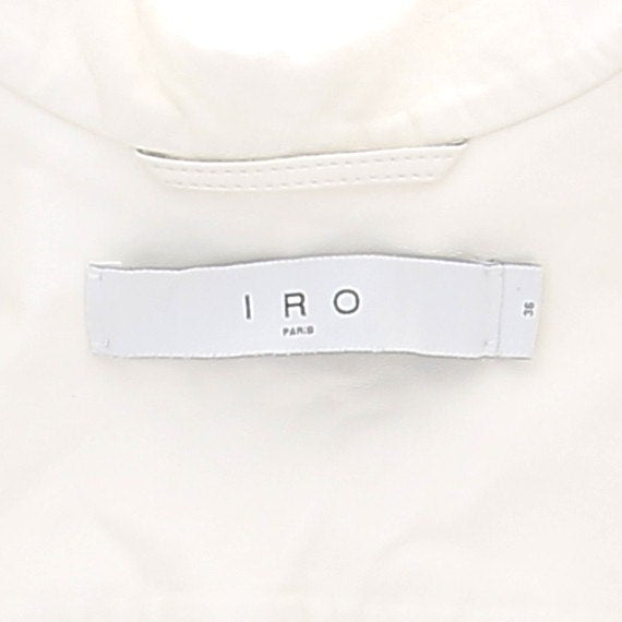 Chemise en cuir écrue