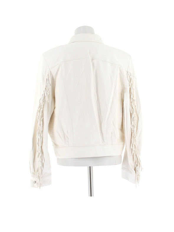 Chemise en cuir écrue