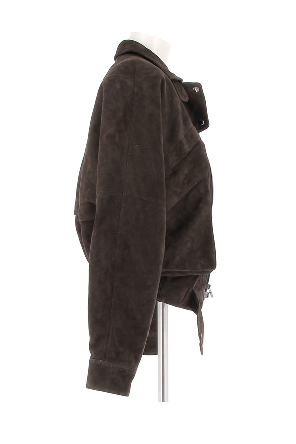 Veste en daim marron