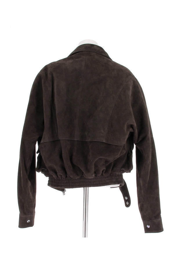 Veste en daim marron