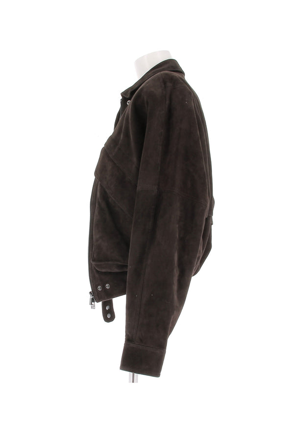 Veste en daim marron