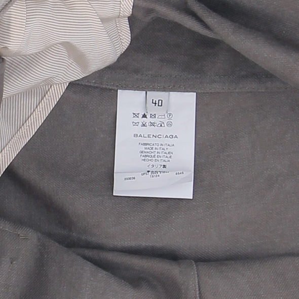 Veste en jean kaki