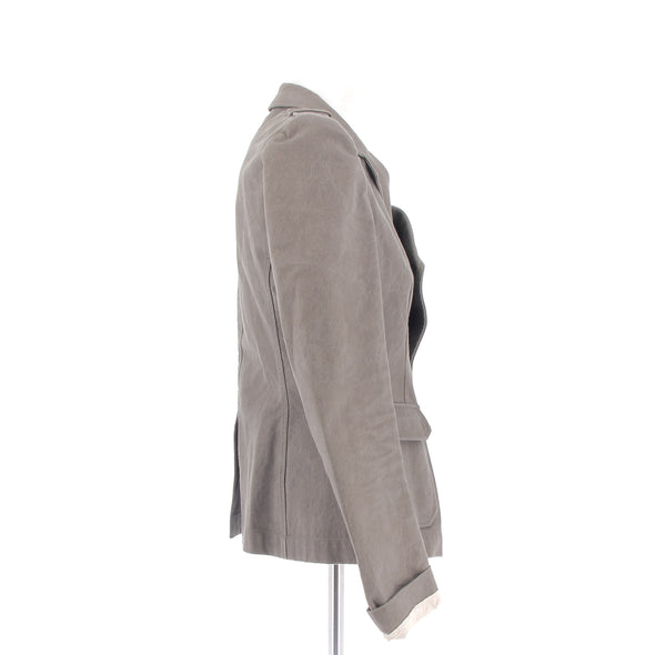 Veste en jean kaki