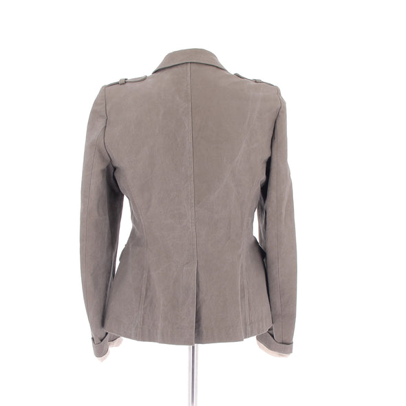Veste en jean kaki
