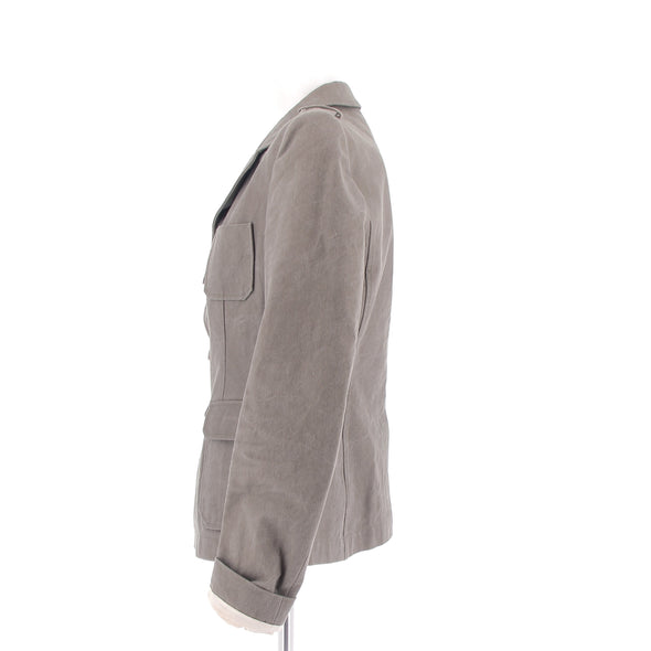 Veste en jean kaki