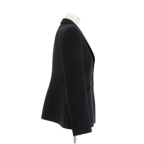 Veste "Bar"de tailleur en laine noire