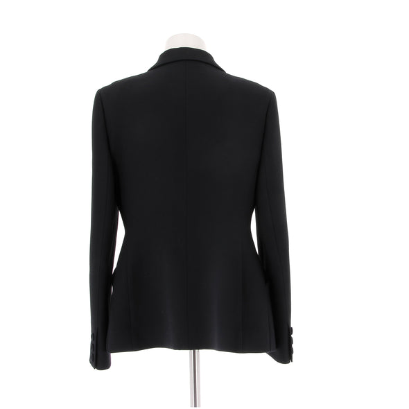 Veste "Bar"de tailleur en laine noire