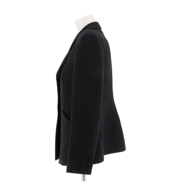 Veste "Bar"de tailleur en laine noire