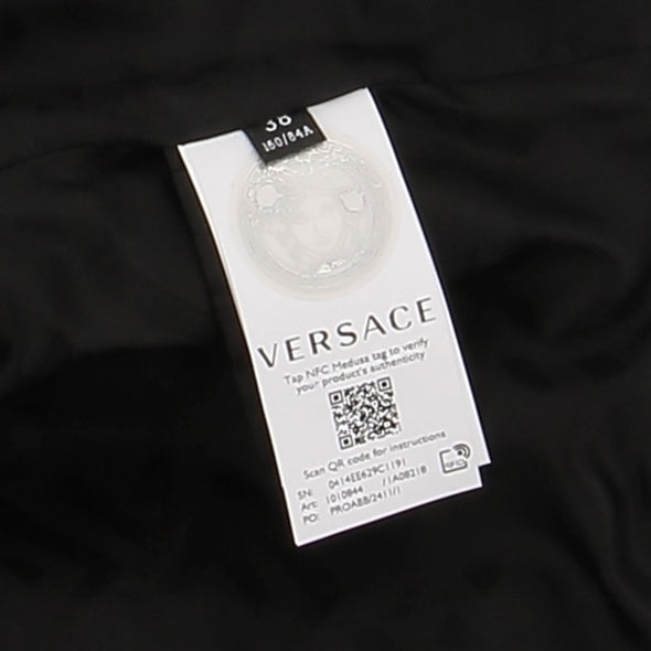 Veste en cuir métallisé