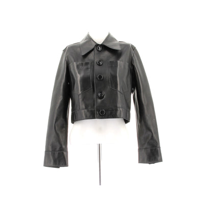 Veste noire en cuir