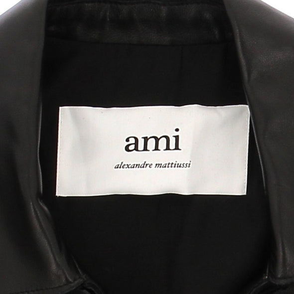 Veste noire en cuir