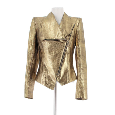 Veste en cuir de python