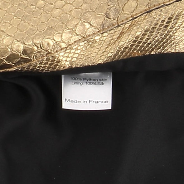 Veste en cuir de python