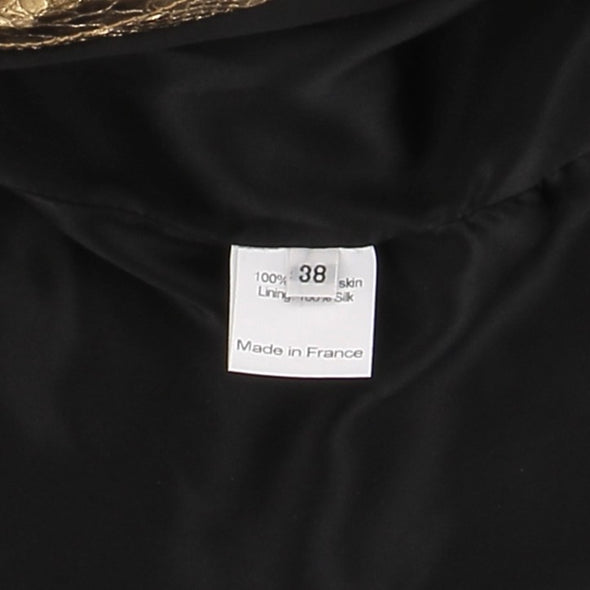 Veste en cuir de python