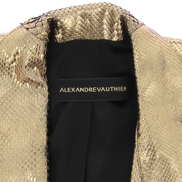 Veste en cuir de python