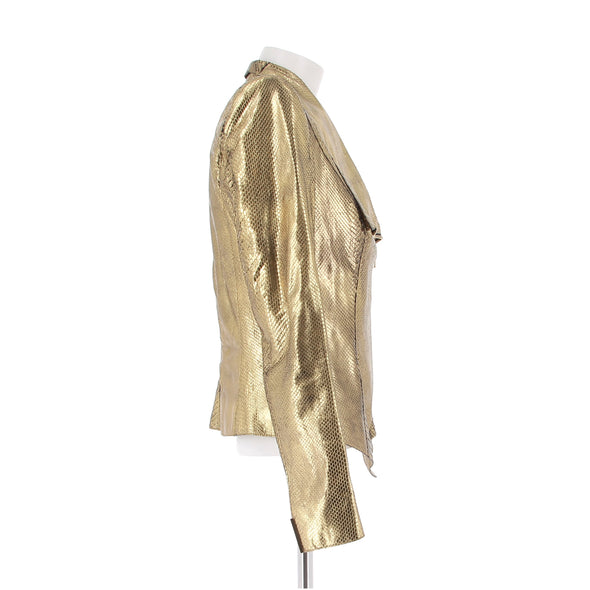 Veste en cuir de python