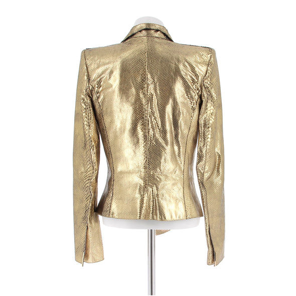 Veste en cuir de python