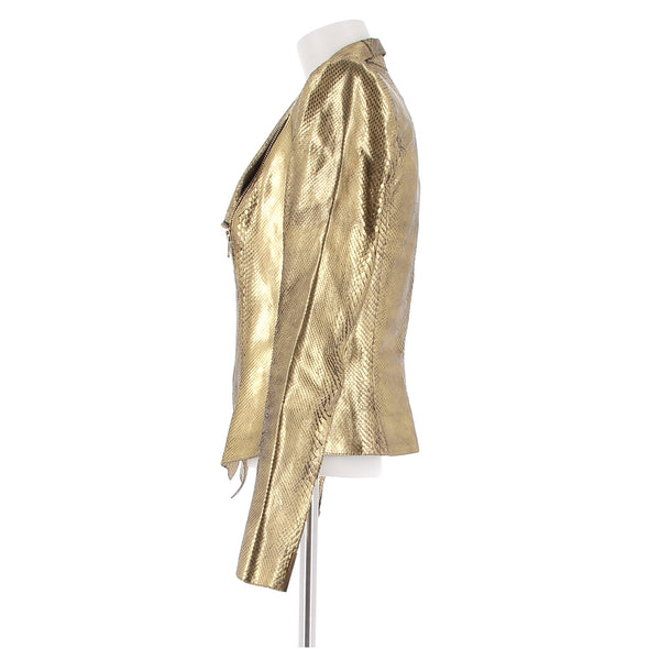 Veste en cuir de python