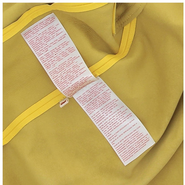 Veste en cuir jaune
