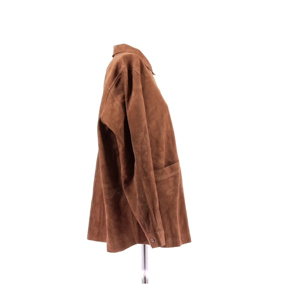Veste en daim camel