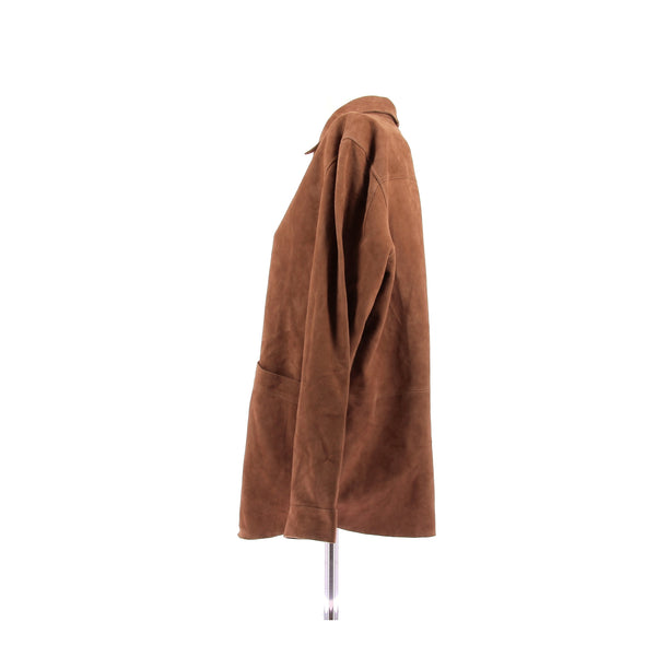Veste en daim camel