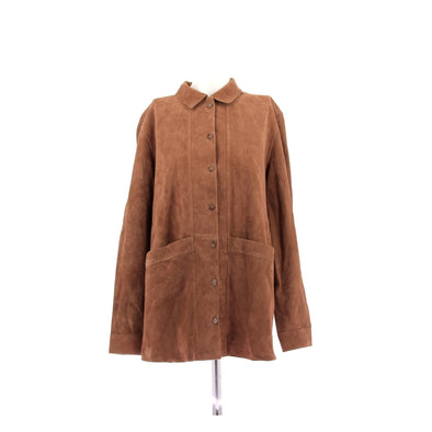 Veste en daim camel