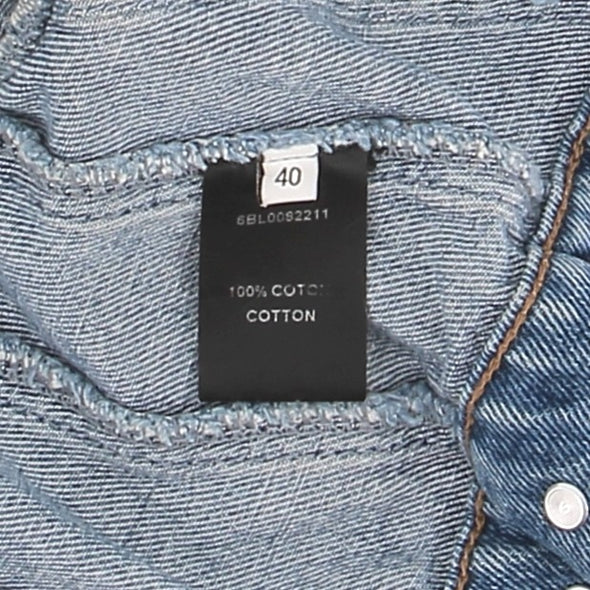 Veste crop en denim