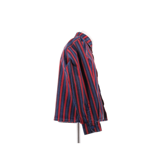 Veste en denim à rayures