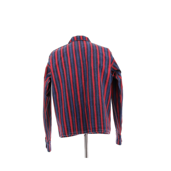 Veste en denim à rayures