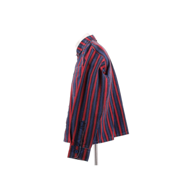 Veste en denim à rayures