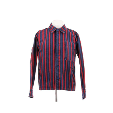 Veste en denim à rayures