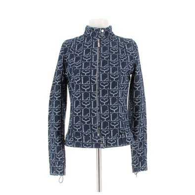 Veste en denim monogrammé